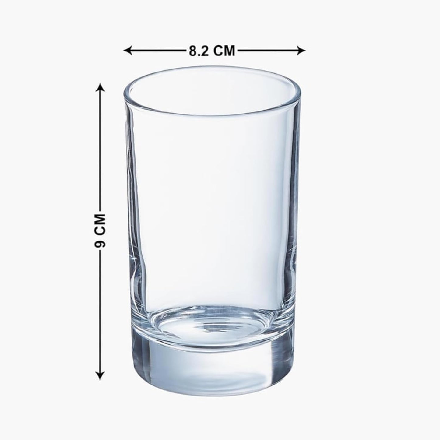 DailyAlley Island Glass Set (6-pack) - 160ml Drinking Glasses for Water, Juice, & Cocktails. Perfect for Home, Parties & Restaurants. Dailyalley