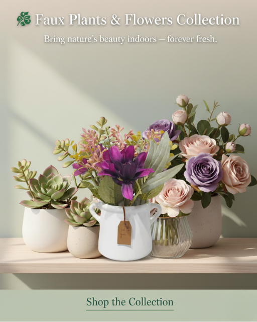 Faux Plants & Flowers
