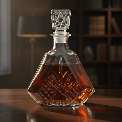 Decanter Set and set of 6 wine Glass DailyAlley Premium 7-Piece Vintage Crystal Decanter Set – 850ml Whiskey Decanter & 6 Glasses, Hand-Cut Design, Perfect Gift for Home Bar Lovers Dailyalley