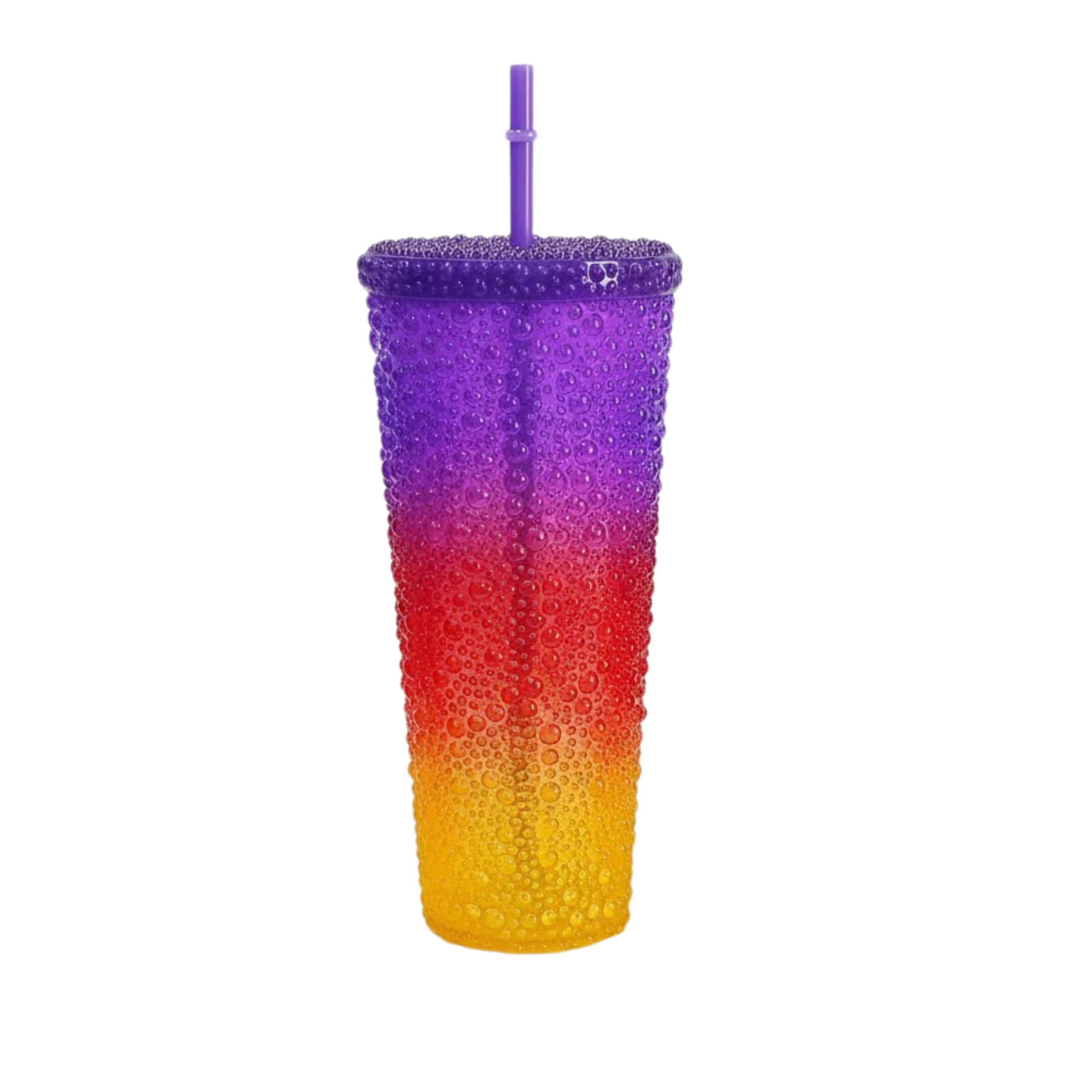 DailyAlley Colorful Sipper Tumbler Set (3-Pack) with Straws | Reusable Hot & Cold Drink Cups | Water Droplet Design Bottles (800/500/300ml) Dailyalley
