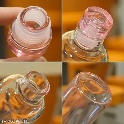 Close-up of a glass bottle cap with a blurred background