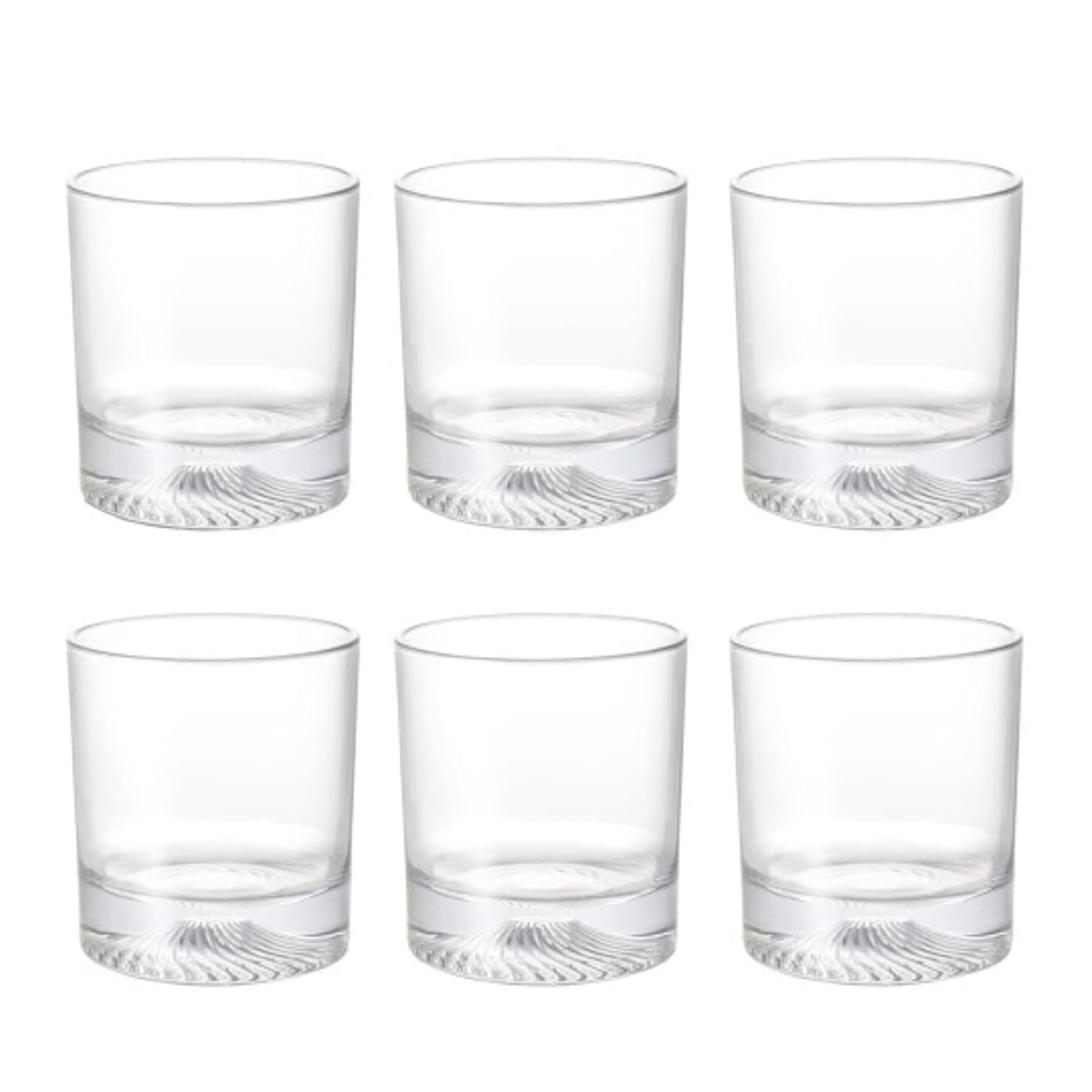 DailyAlley Set of 6 Whisky Glasses - 290ml Premium Heavy Base Bar Glassware for Whisky, Scotch, Cocktails, & Juice. Crystal Clear. Dailyalley