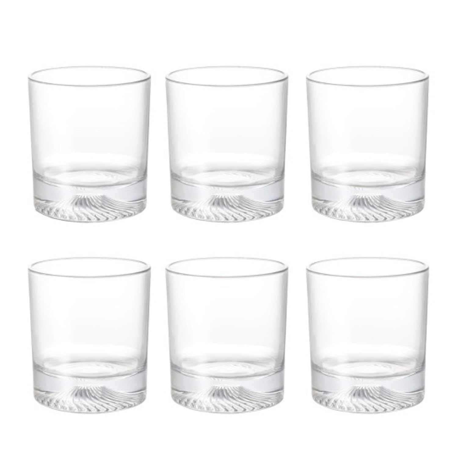 DailyAlley Set of 6 Whisky Glasses - 290ml Premium Heavy Base Bar Glassware for Whisky, Scotch, Cocktails, & Juice. Crystal Clear. Dailyalley