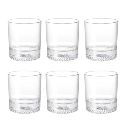 DailyAlley Set of 6 Whisky Glasses - 290ml Premium Heavy Base Bar Glassware for Whisky, Scotch, Cocktails, & Juice. Crystal Clear. Dailyalley