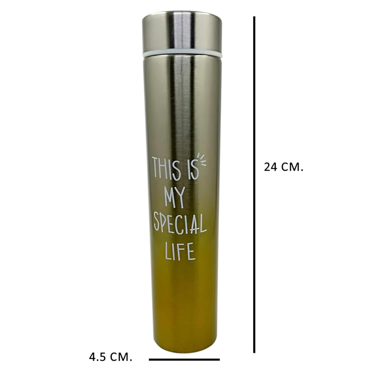 DailyAlley Slim 250ml Insulated Stainless Steel Bottle – Leakproof Mini Thermos for Travel, Office & Gym, Keeps Drinks Hot or Cold Dailyalley