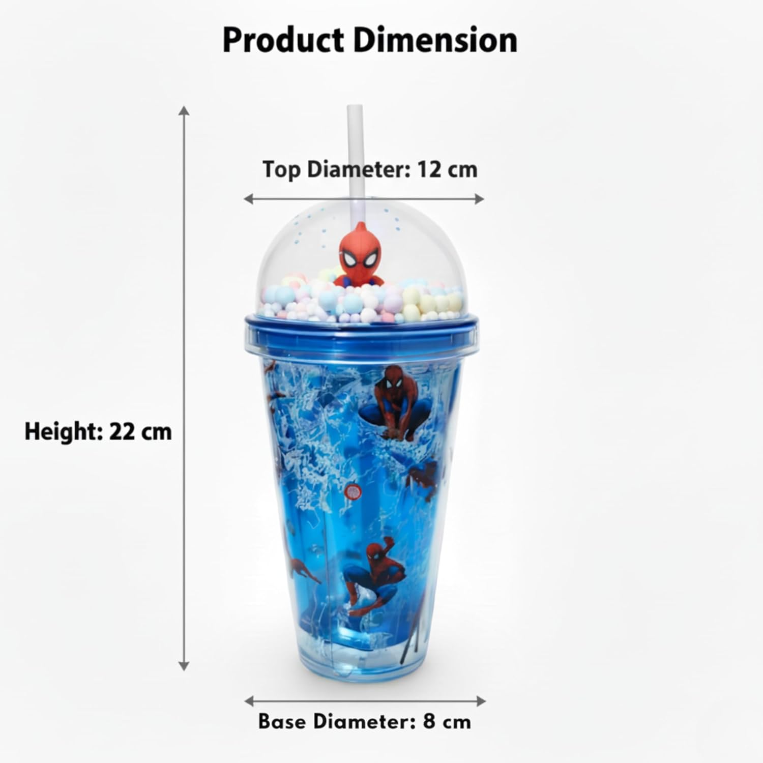 Unleash your powers with the DailyAlley Spider-Man Sipper! This 400ml water bottle is perfect for your little superhero. Dailyalley
