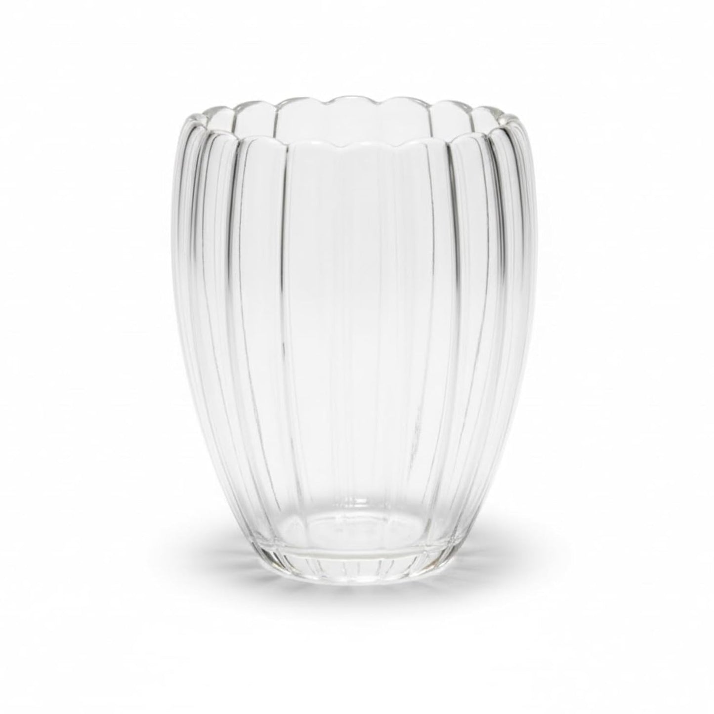 Double Wall Glass Cups with Petal Design, 300ml, Set of 2, Heat Resistant Borosilicate Glass for Hot and Cold Drinks Dailyalley