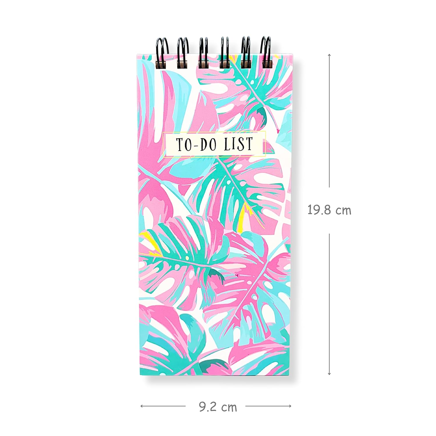 Multi Leaves To-Do List Notepad | Daily Planner for Work, Study & Groceries | Wirebound Checklist Pad | 50 Tear-Off Sheets | 264 Pages | 80 GSM | 9.2x19.8 cm Dailyalley