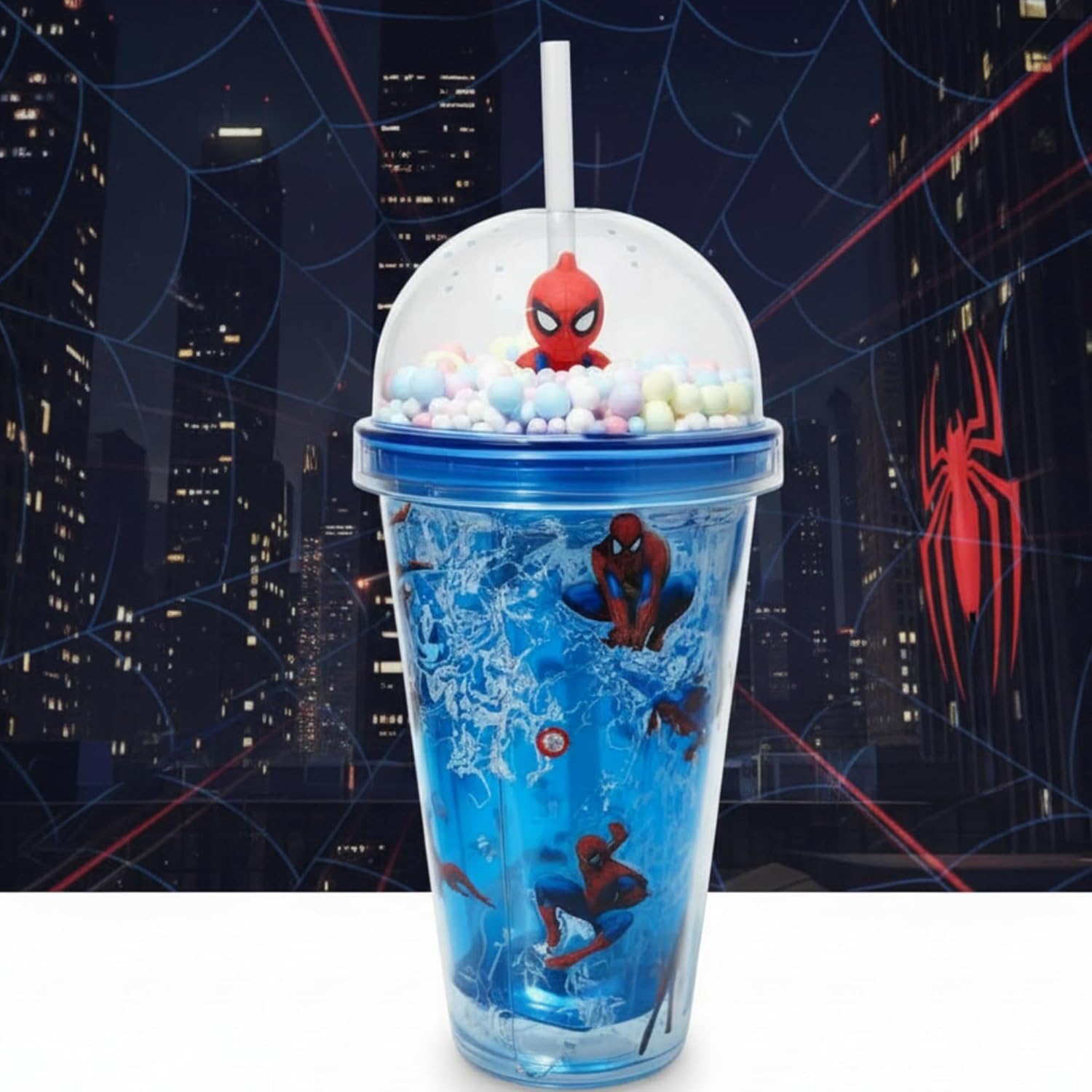 Unleash your powers with the DailyAlley Spider-Man Sipper! This 400ml water bottle is perfect for your little superhero. Dailyalley