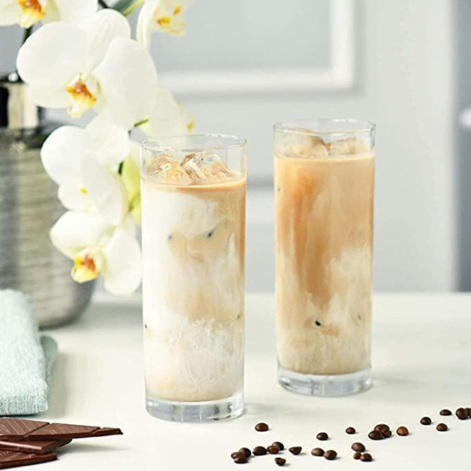 DailyAlley 310ml Tall Glasses Set of 6 - Premium, transparent drinking glasses for juice, water, and cocktails. Perfect for home, parties, and bars. Dailyalley