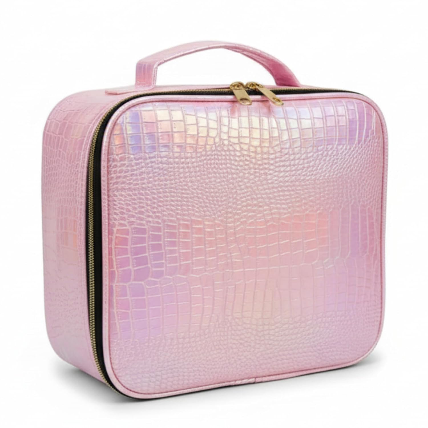 DailyAlley Large-Capacity Makeup Bag with Handle – Travel & Home Vanity Organizer for Cosmetics, Toiletries, and Beauty Essentials Dailyalley