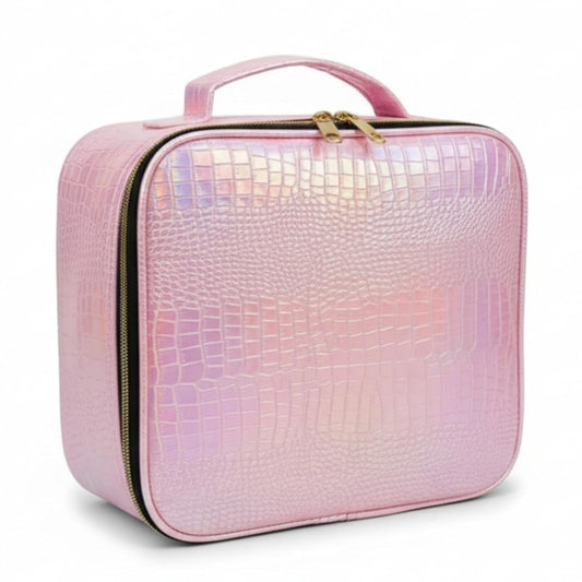 DailyAlley Large-Capacity Makeup Bag with Handle – Travel & Home Vanity Organizer for Cosmetics, Toiletries, and Beauty Essentials Dailyalley