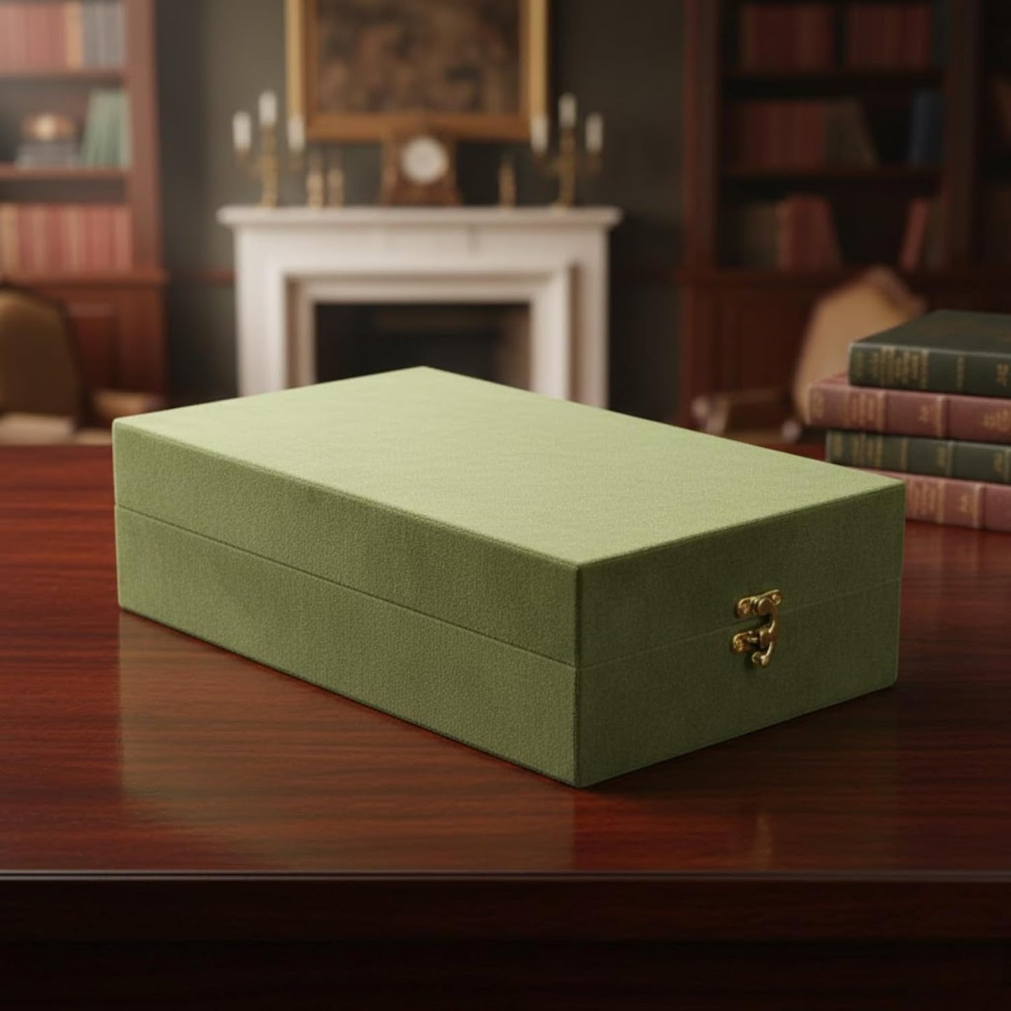 Premium German Silver-Style Glass Bottle Set | 1 Litre Bottle + 2 Glasses (300ml) | Luxury Green Velvet Gift Box | Elegant Dining & Gifting Set for Weddings, Anniversaries & Home Décor Dailyalley