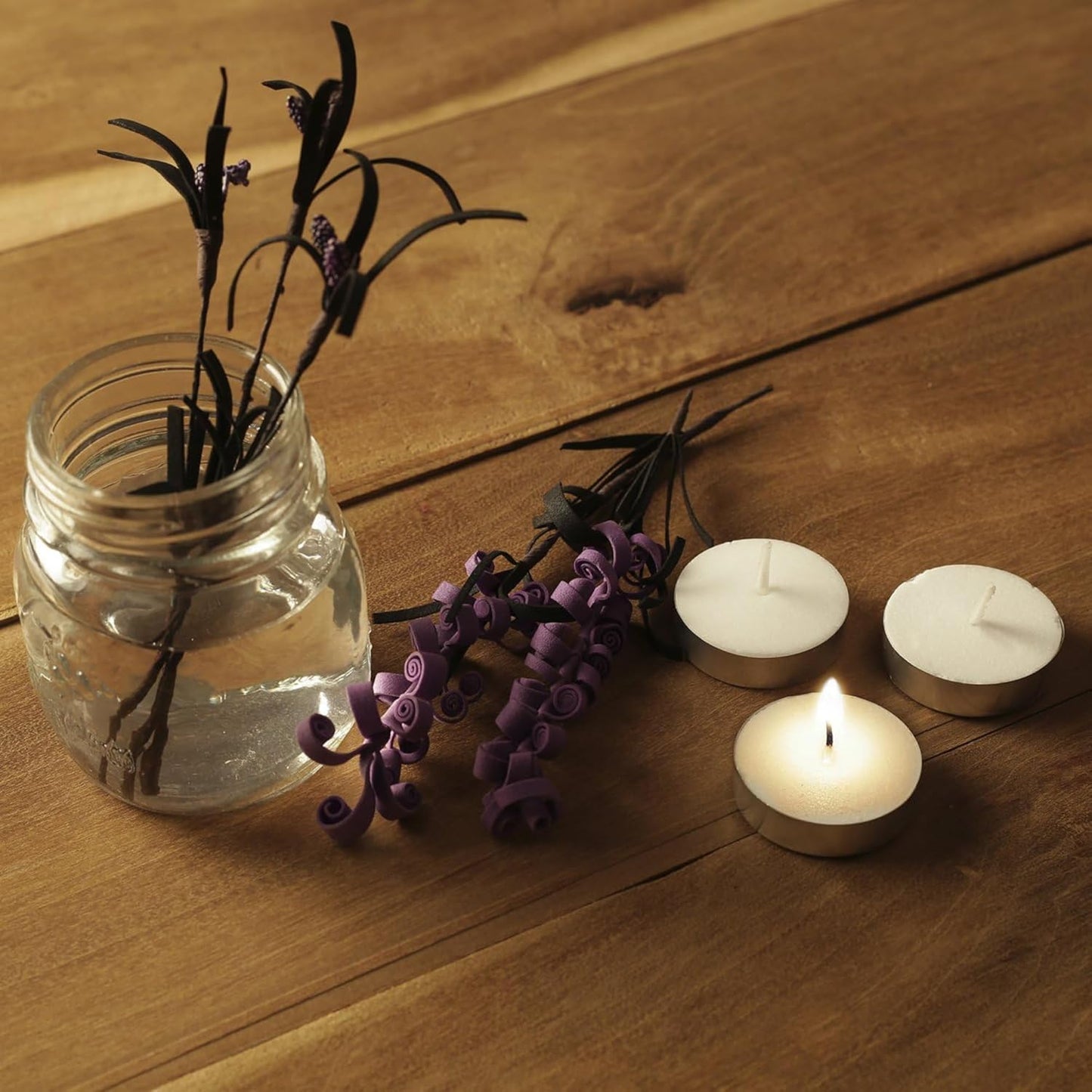 DailyAlley Tealight Candles Set of 100 | 4+ Hrs Long Burning Wax Diyas for Diwali, Puja, Home Décor, Weddings & Festive Parties Dailyalley