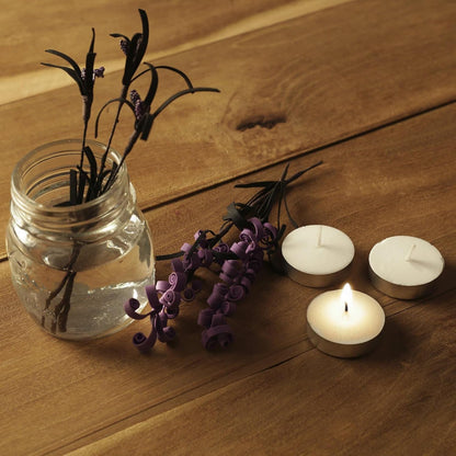 DailyAlley Tealight Candles Set of 100 | 4+ Hrs Long Burning Wax Diyas for Diwali, Puja, Home Décor, Weddings & Festive Parties Dailyalley