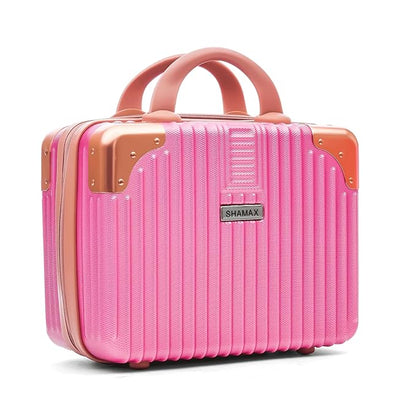 DailyAlley Hard Shell Makeup Bag for Women, 14-Inch Waterproof Travel Cosmetic Case & Vanity Organizer for Toiletries, Stylish & Lightweight Dailyalley