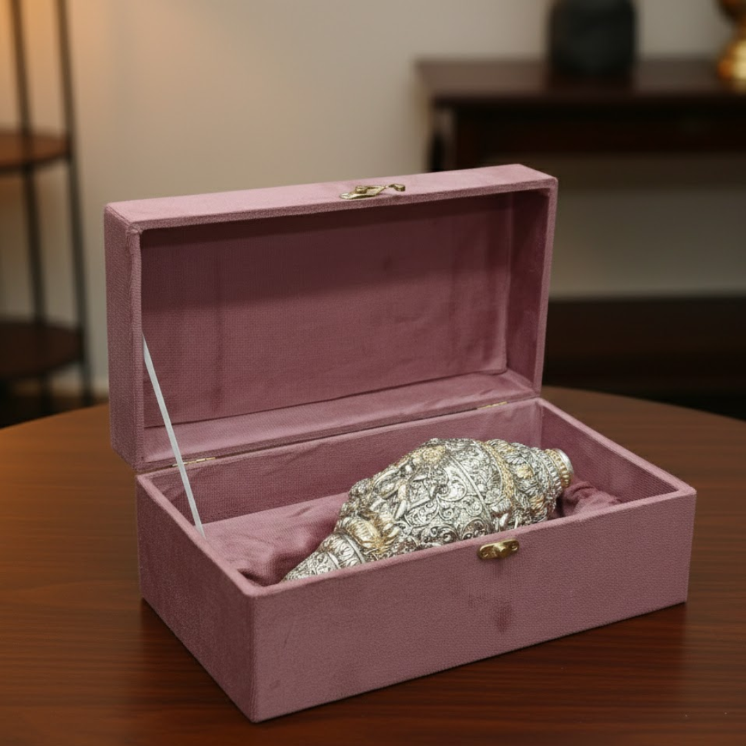 Dailyalley Gold Plated Ganesh Shank For Wealth, wellness and Prosparity Dailyalley