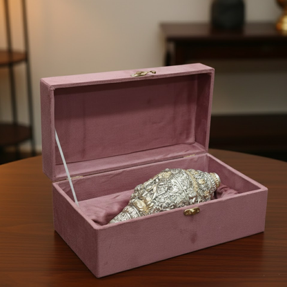 Dailyalley Gold Plated Ganesh Shank For Wealth, wellness and Prosparity Dailyalley