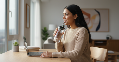 DailyAlley Glass Mugs - Modern and stylish glass mugs with lids and straws, perfect for your favorite hot or cold drinks. Dailyalley