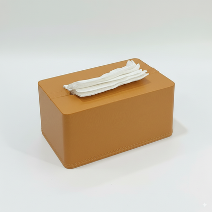 DailyAlley Tissue Box Holder - Premium Napkin Dispenser with a Golden Lid & Stylish Leather Finish. Perfect for your home, office, or car. Dailyalley