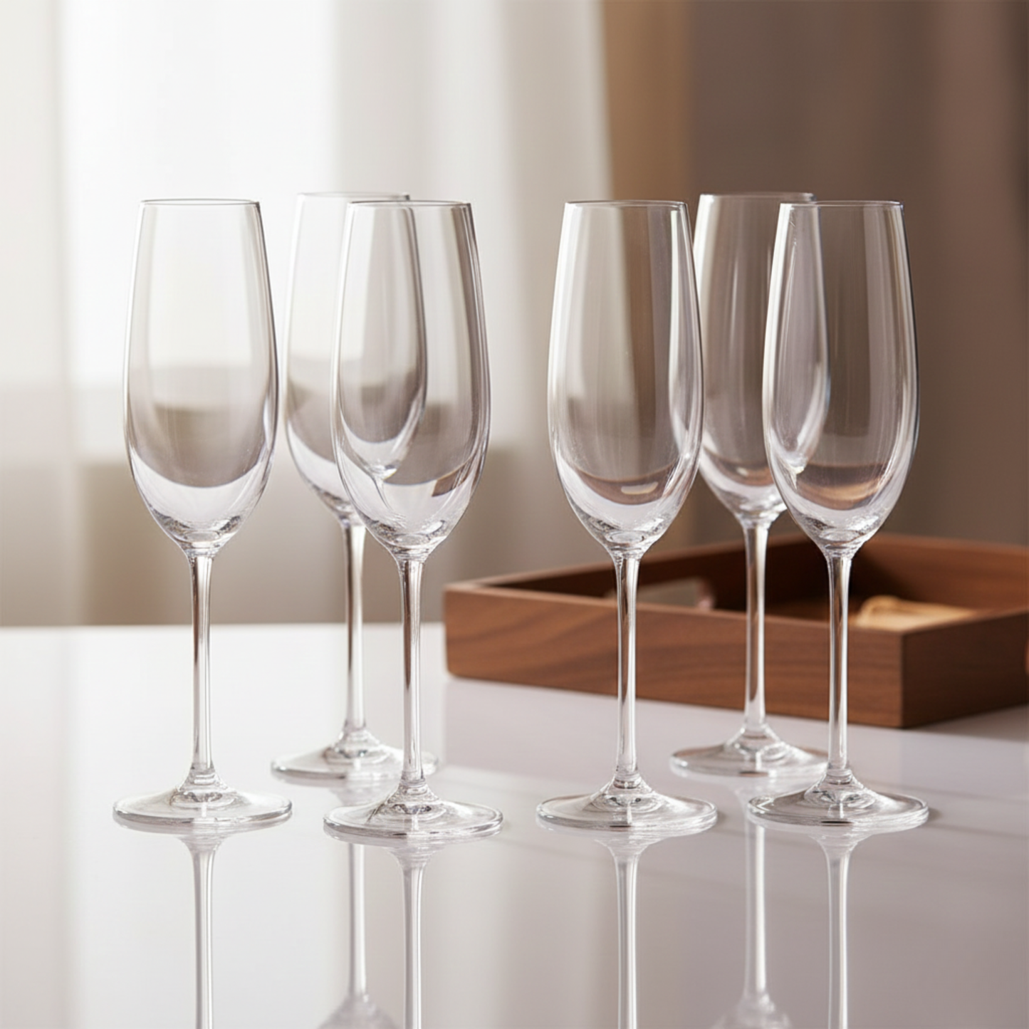 DailyAlley Crystal Wine Glasses - A stylish set of crystal wine glasses perfect for home use and parties. Enjoy your favorite wines in style. Dailyalley